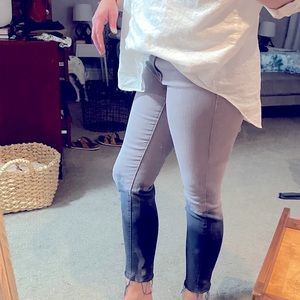 Hand dipped and dyed Shibori style. Nothing special skinnies you designer-esque